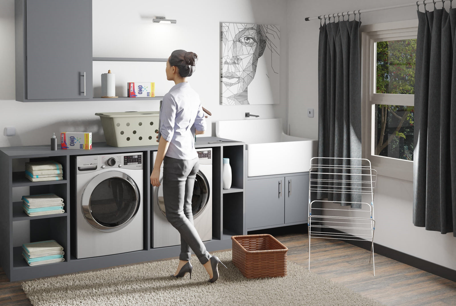 How to Decorate Your Laundry Room: a blog with tips and ideas for decorating your laundry room.