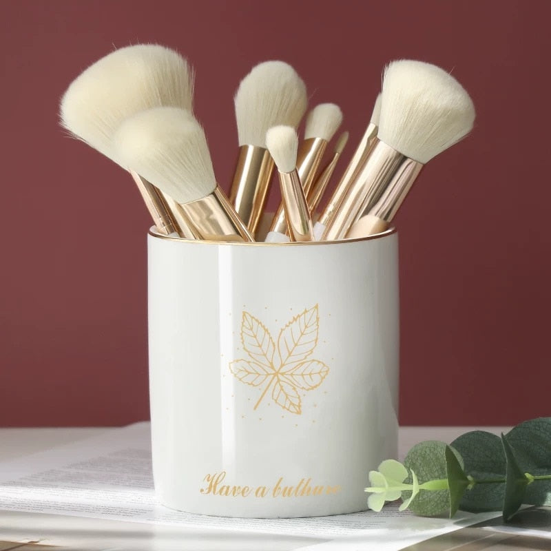 Marble Makeup Brush Organiser