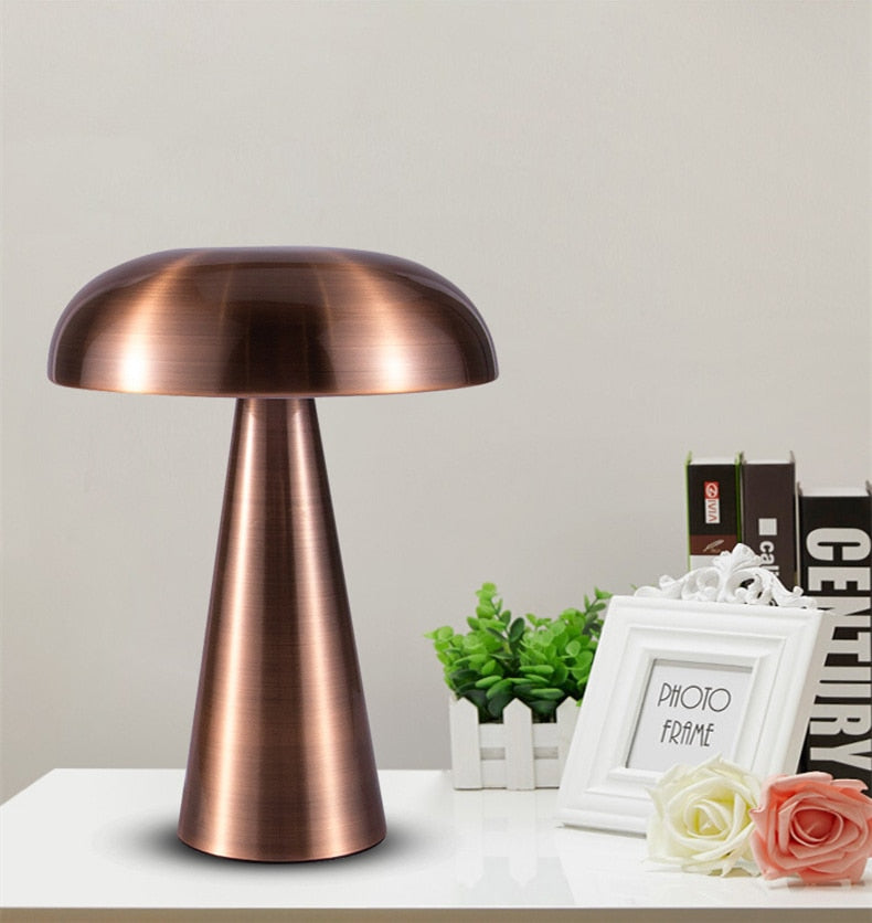 Rechargeable Mushroom Style LED Table Lamp