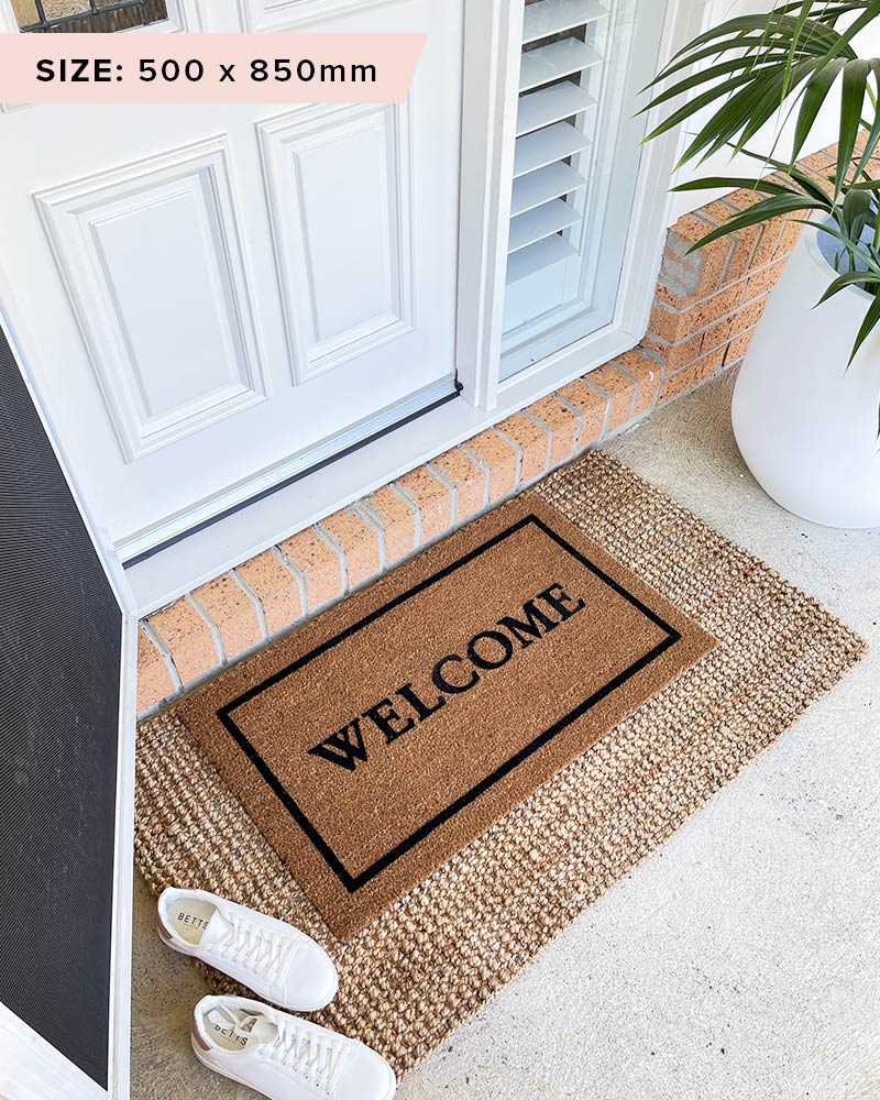 Classic Welcome Doormat Embossed