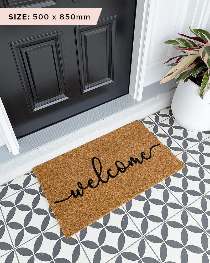 Welcome Doormat Embossed