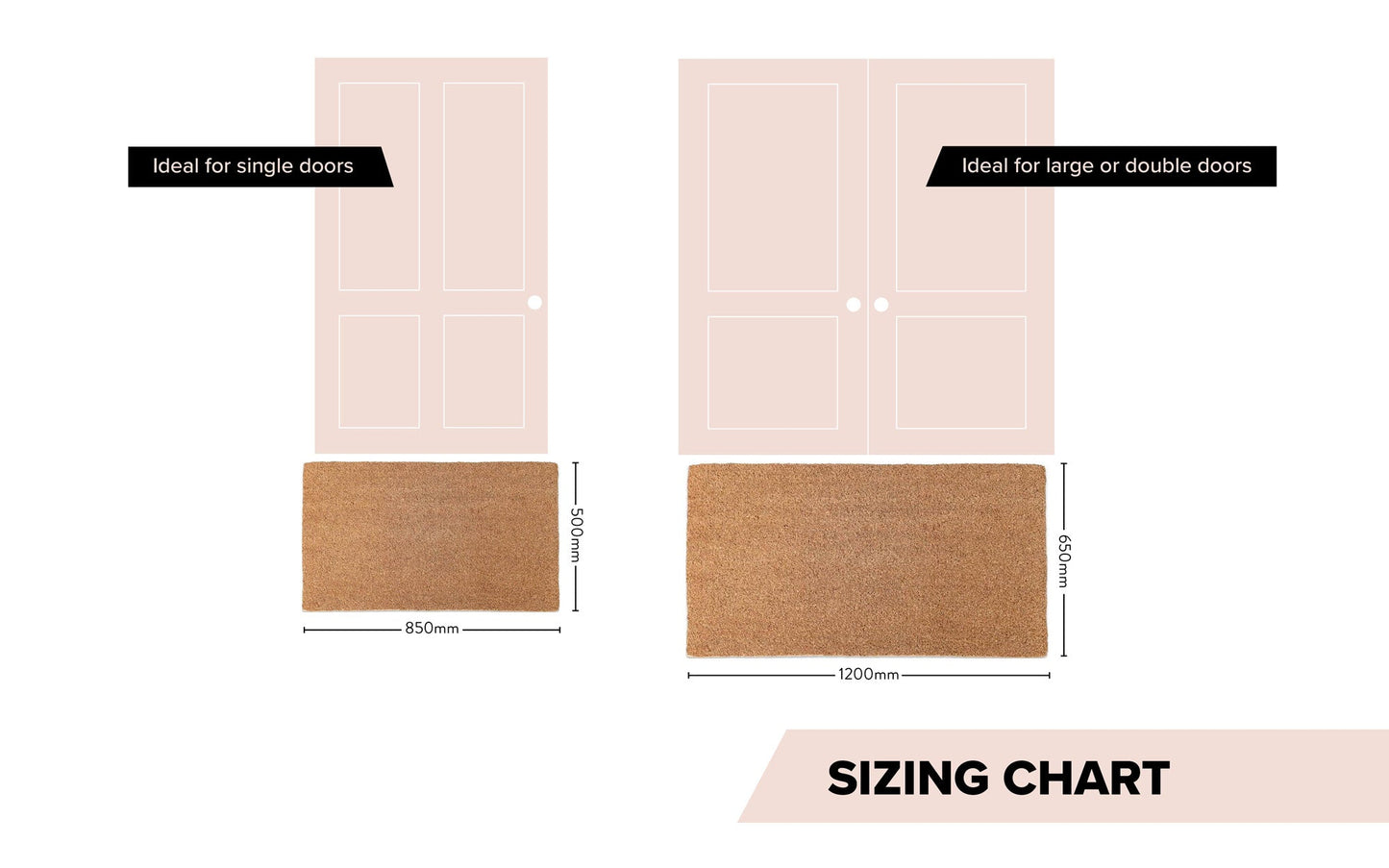 Welcome with Love Doormat Embossed