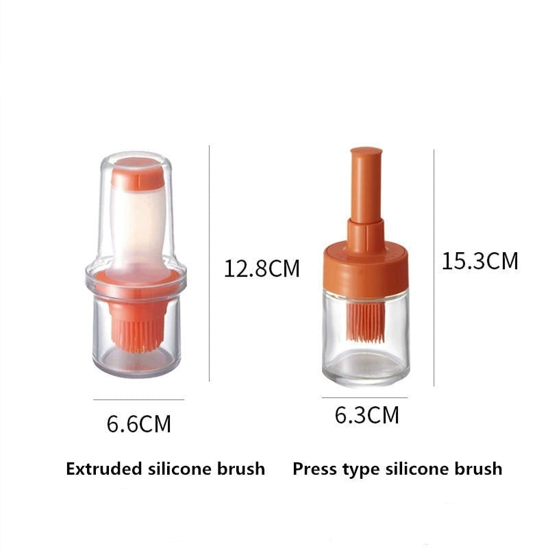 Silicone Oil Bottle &amp; Brush