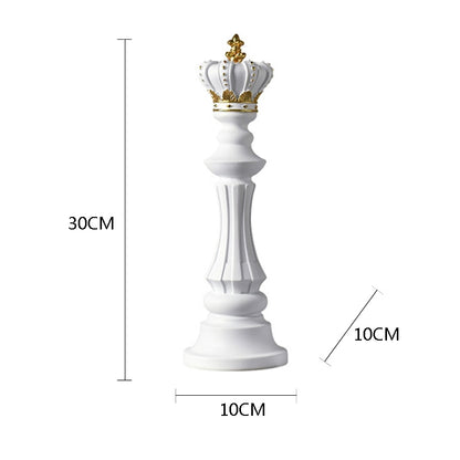 Resin Retro Chess Sculpture