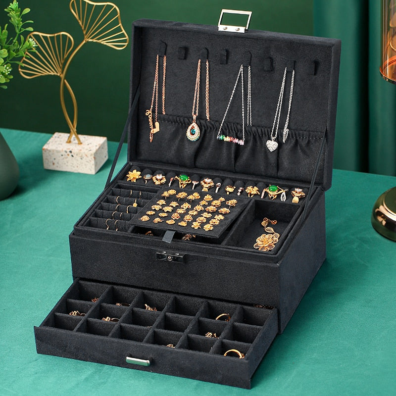XL Suede Jewellery Box