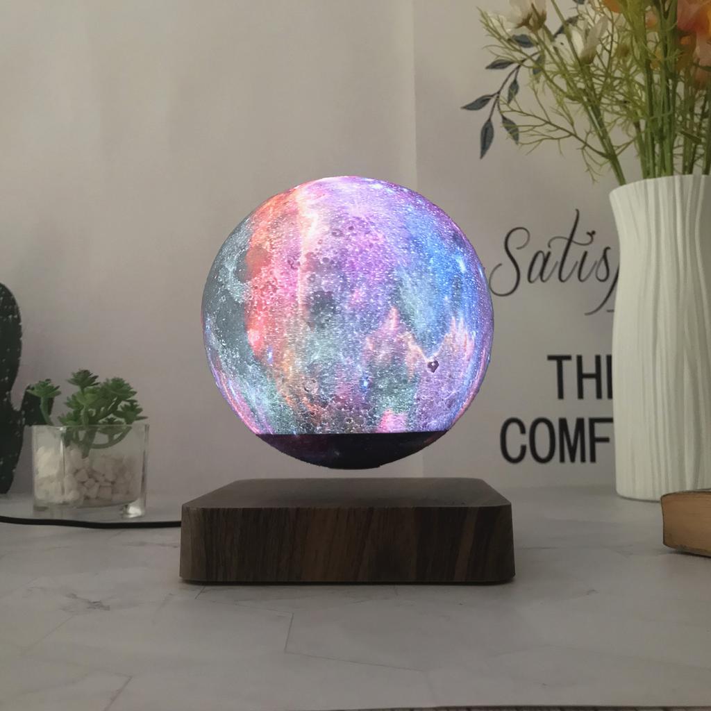 Floating Galaxy Moon Lamp