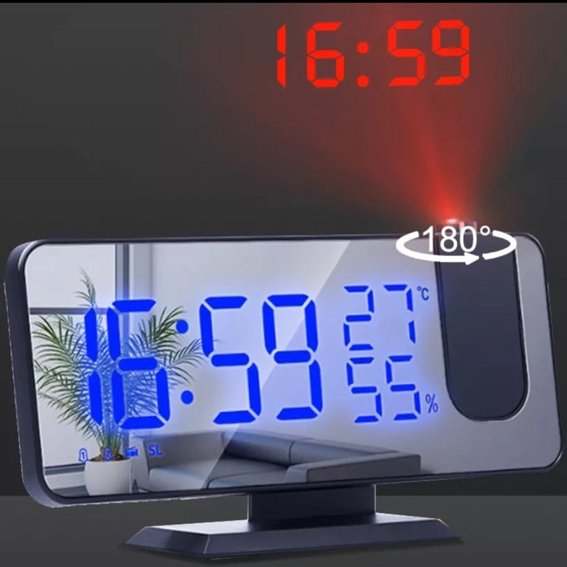 LED Projection Alarm Clock