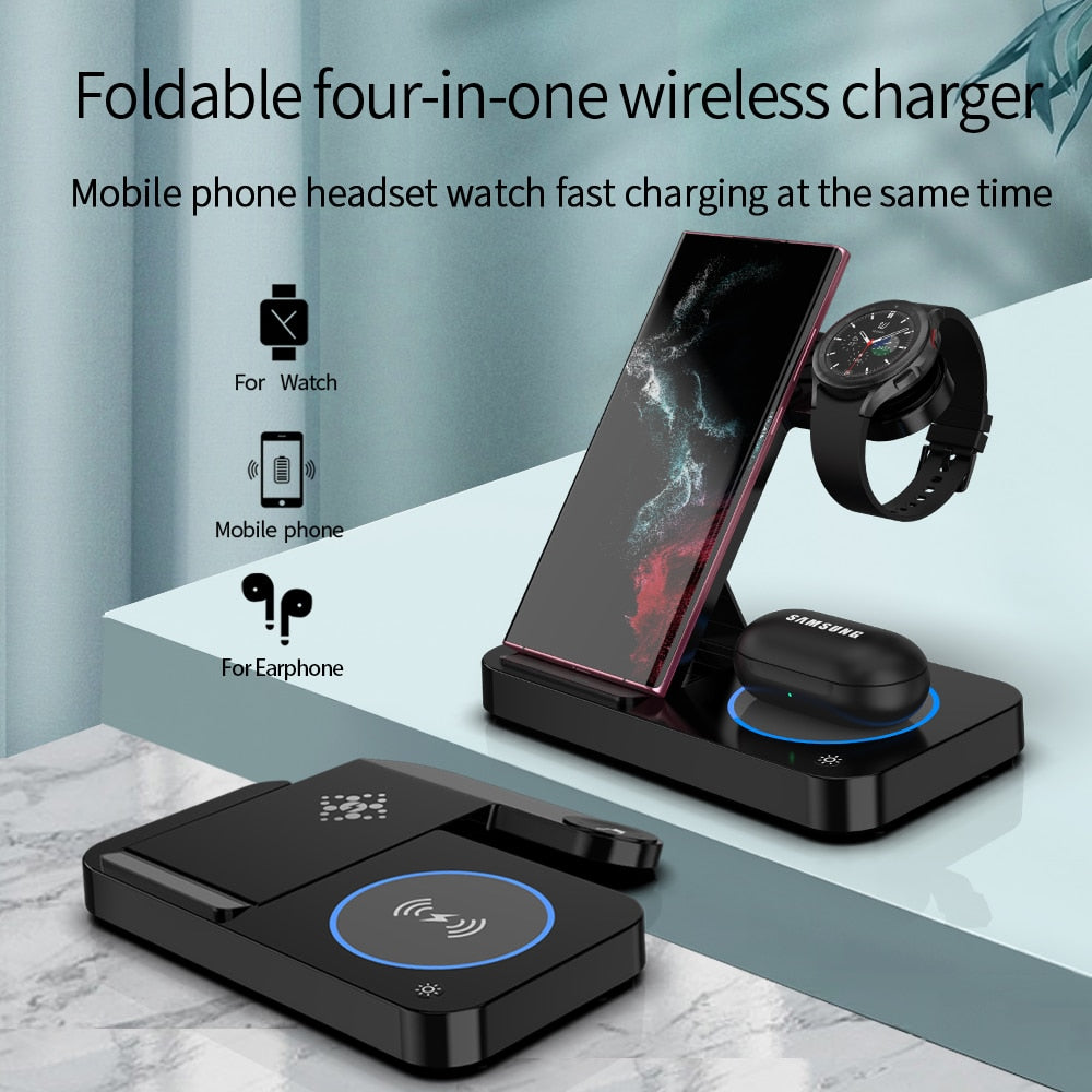 Foldable 3-in-1 Wireless Charger Stand