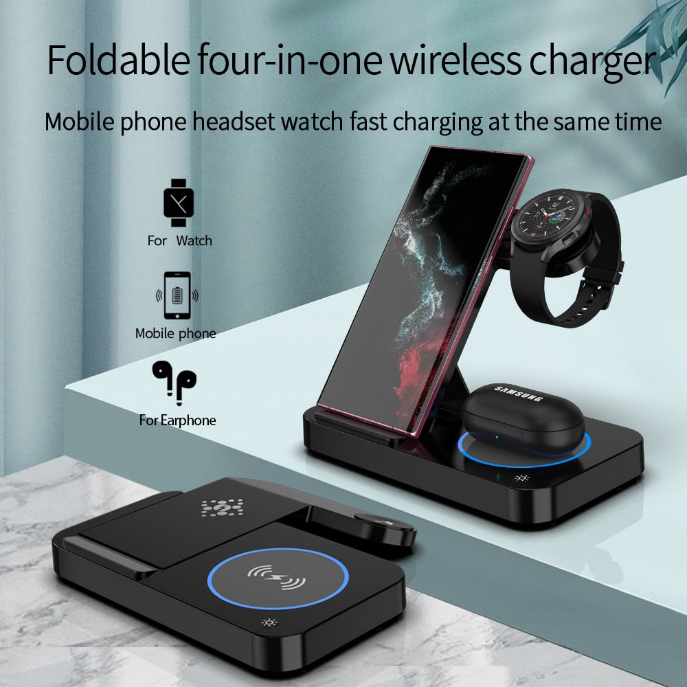 Foldable 4-in-1 Wireless Charger Stand
