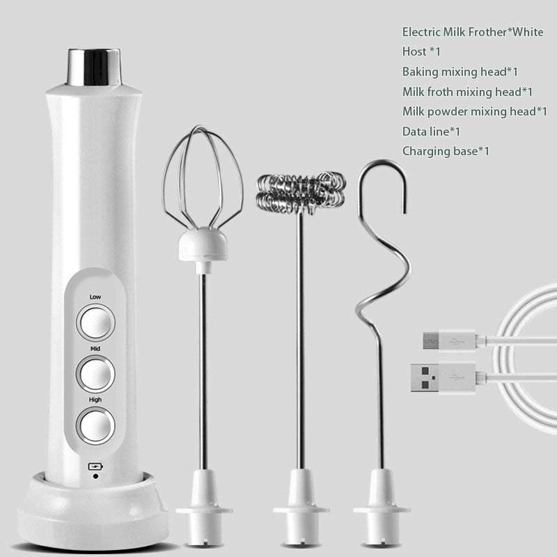 3 in 1 Portable Electric Milk Frother