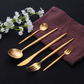 Stylish Gold Cutlery