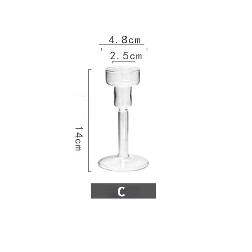 Vintage Glass Candle Holder