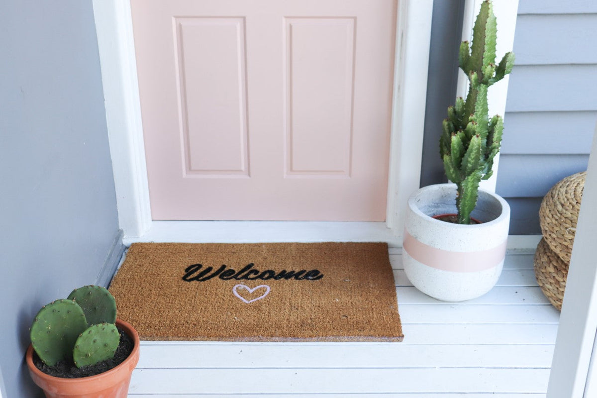 Welcome with Love Doormat Embossed