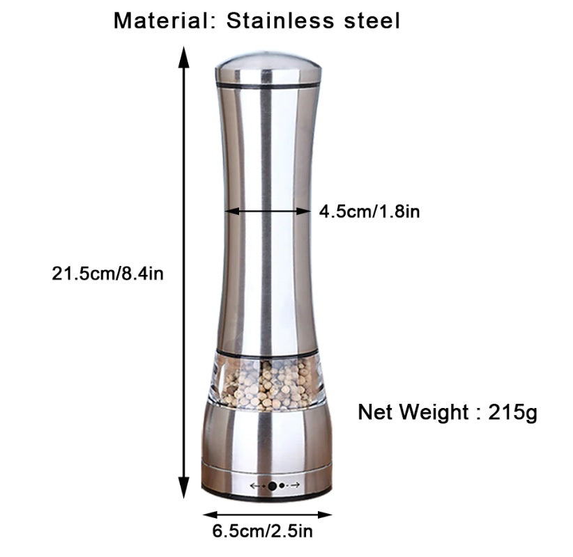 Stainless Steel Salt/Pepper Grinder