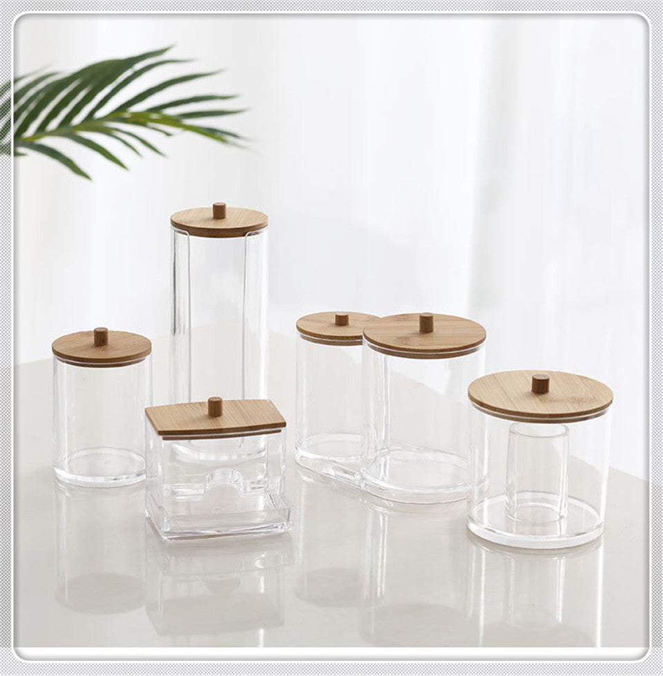 Wooden Lid Vanity Containers