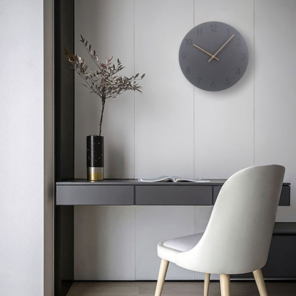 Concrete Style Wall Clocks