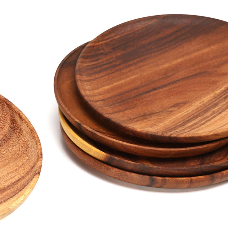 Round Wooden Serving Platters