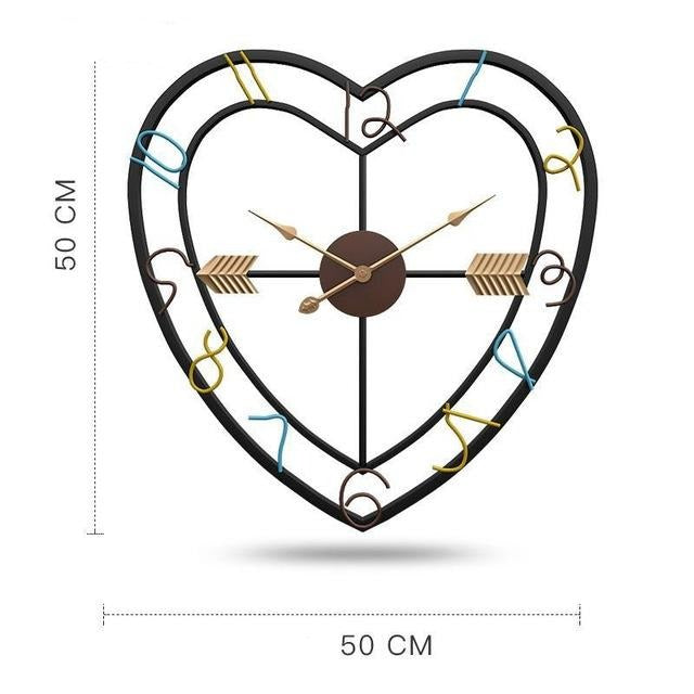 Wired Heart Wall Clock