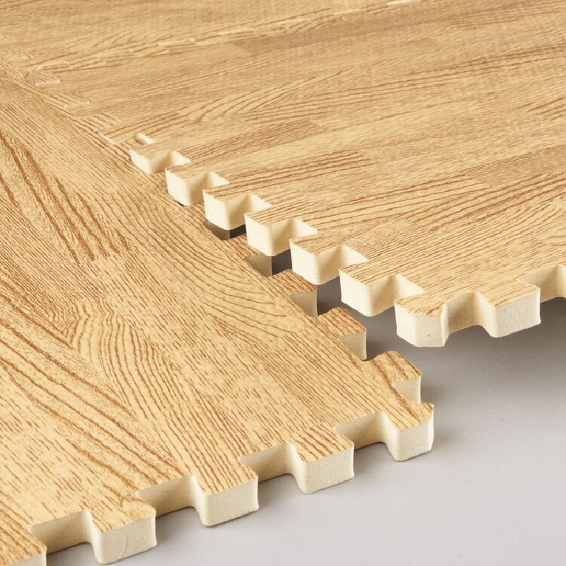Puzzle Floor Mat - Faux Wood