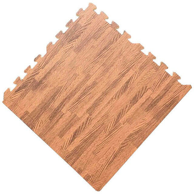 Puzzle Floor Mat - Faux Wood