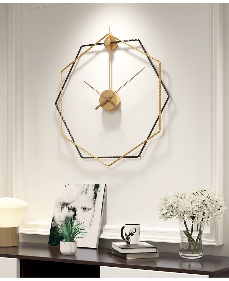 Hexagonal Twist Wall Clock