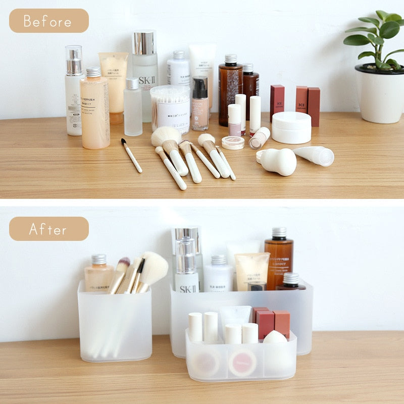 Frosted White Organising Containers