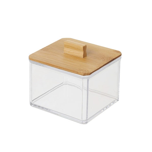 Wooden Lid Vanity Containers