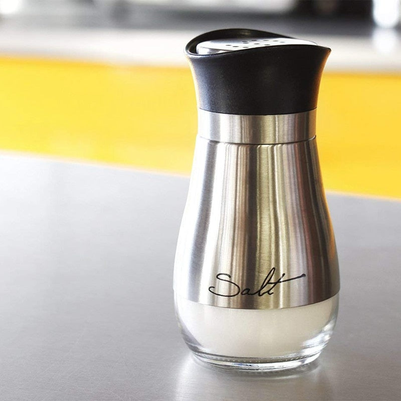 Stainless Steel Salt & Pepper Shaker Set