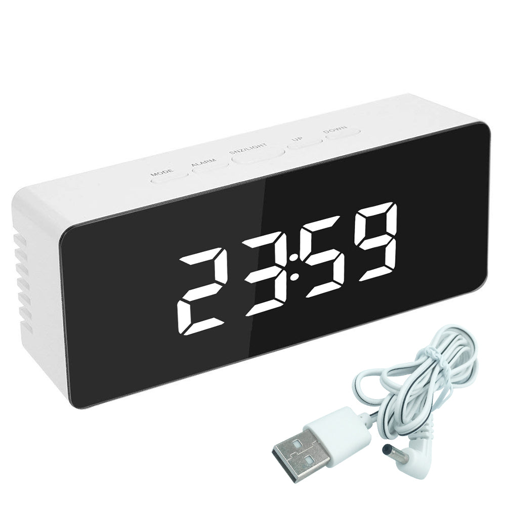 Mirror LED Alarm Clock