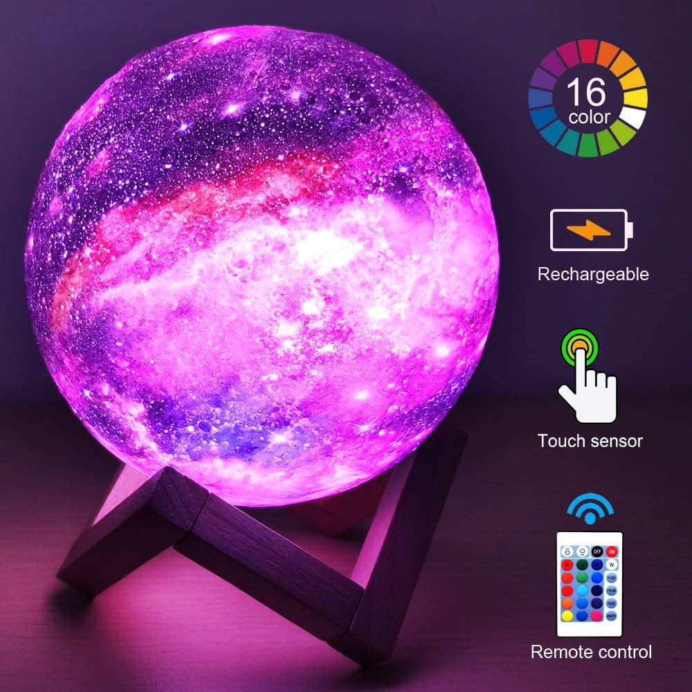 Galaxy Rechargeable Moon Lamp