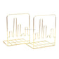 Metallic 2 Piece Book Ends
