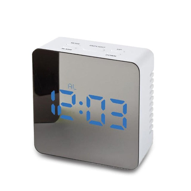 Square Reflective Alarm Clock