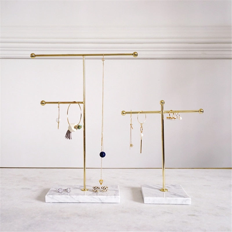 Marble Base Jewellery Stand
