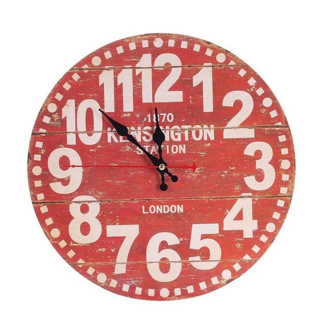 Kensington Wall Clock (Red)