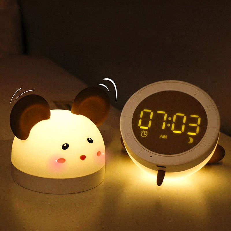 Mouse LED Night Light and Alarm Clock