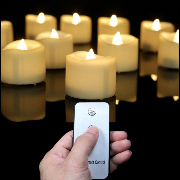 Remote-operated Tea Light Candles