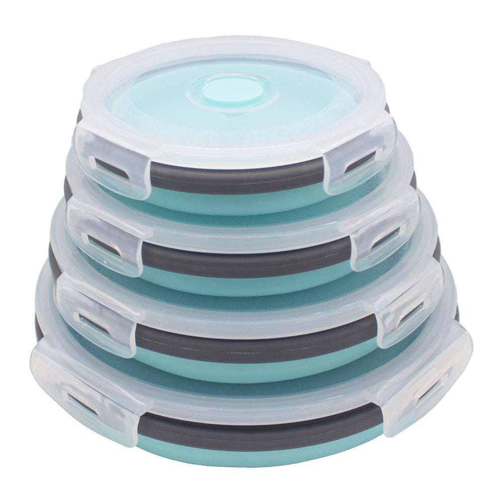 Collapsible Silicone Storage Containers