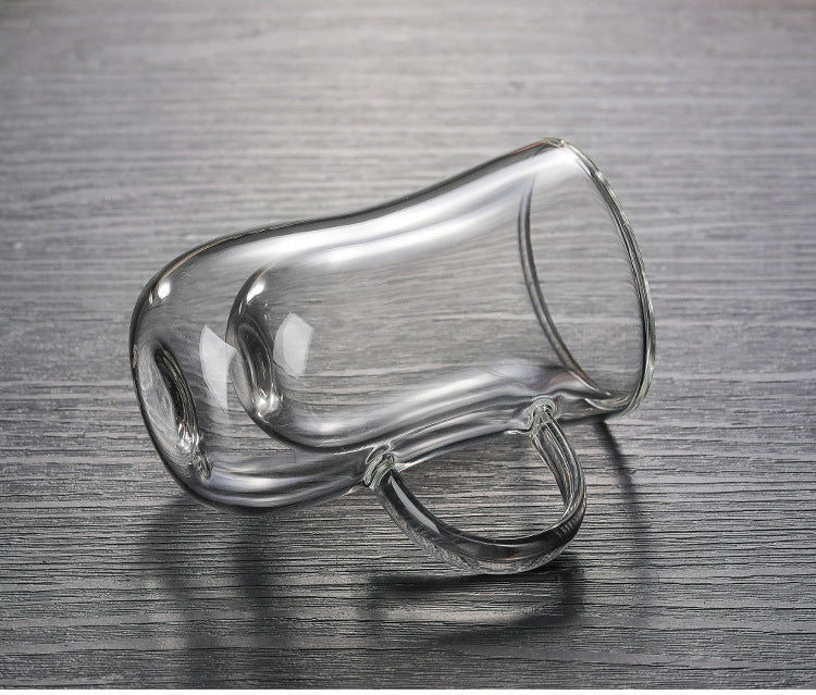 European Double Glass Mug