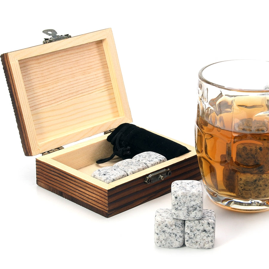 Reusable Stone Ice Cubes (Whiskey Stone Set)