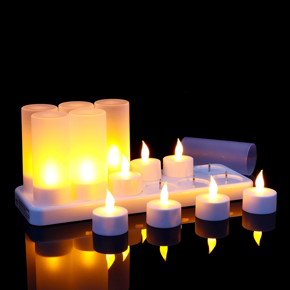 12 Piece Rechargeable Candles